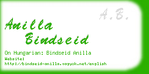 anilla bindseid business card